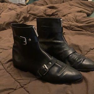 Vintage Michael Kors zip front and buckle ankle boots